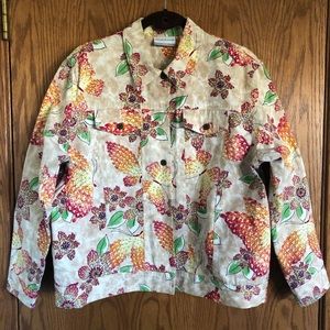 Alfred Dunner Floral Butterfly Jacket Or Coat 16P